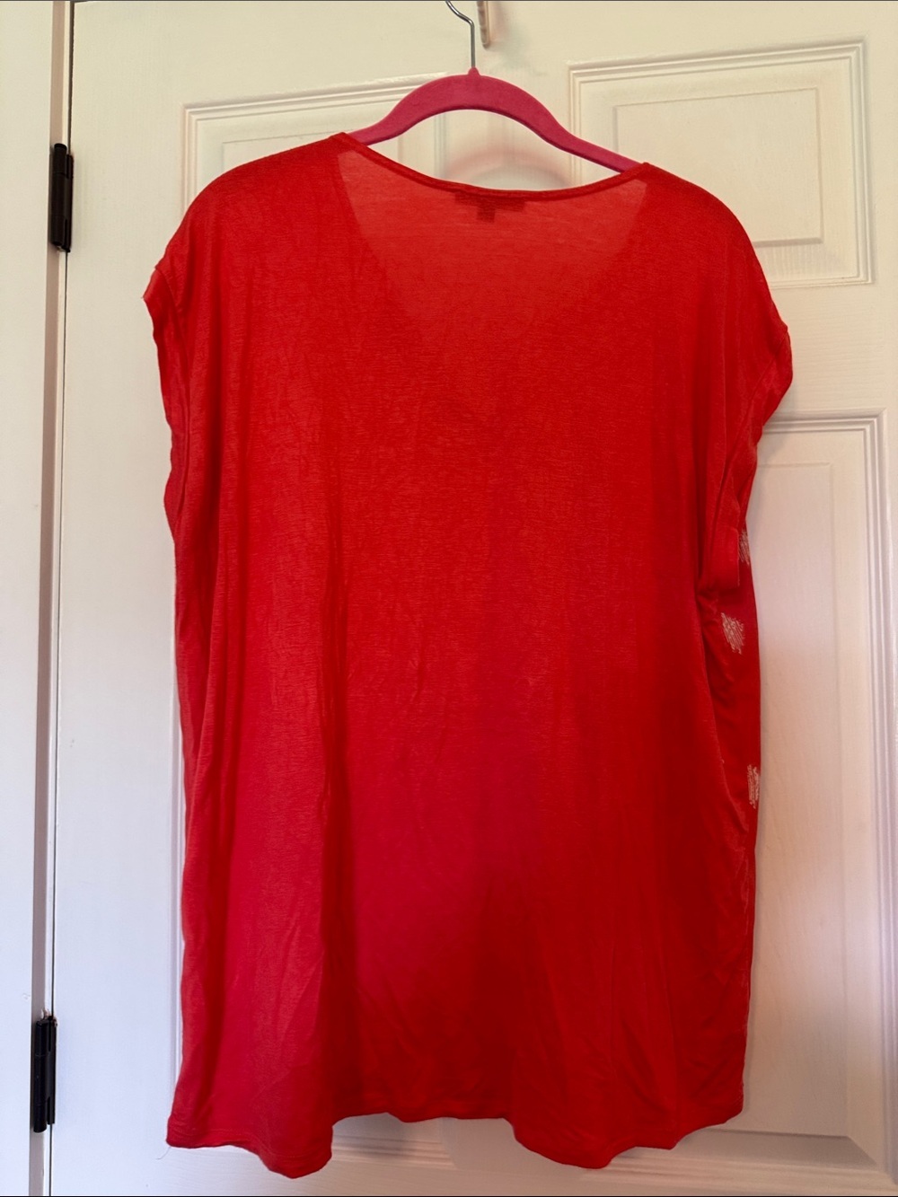 Papermoon Red Patterned V-Neck Tunic Top - Picture 7 of 7
